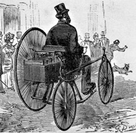 L'ancêtre du "Trike". En tout cas y'a 3 roues... 1881-Tricycle-Gustave-Trouve%CC%81_Paleo_Energetique-266x260