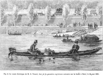 1882 Le bateau électrique hors-bord : Gustave Trouvé _Paleo_Energetique