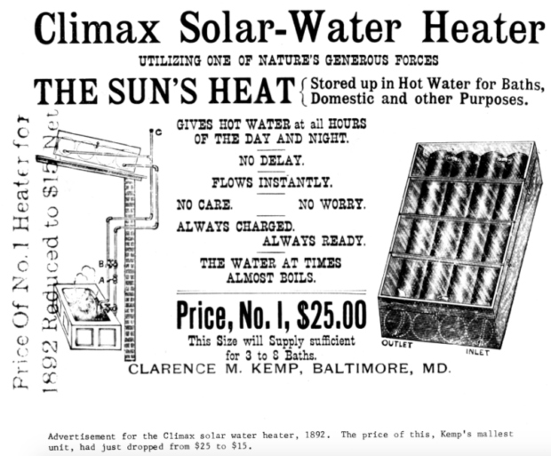 1891 Le premier Chauffe-eau solaire _Paleo_Energetique